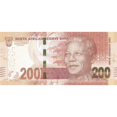 P142b South Africa - 200 Rand Year ND (2016) (Omron Rings)